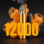 Al Fakher 12000 disposable vape device showcasing adjustable nicotine options and a variety of flavors